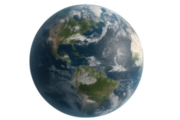Stunning View of Earth with Transparent Background
