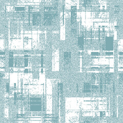 Sacral tribal ethnic motifs geometric vector background. Abstract gypsy geometric shapes sprites tribal motifs clothing fabric textile print traditional design with triangles