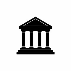 Fototapeta premium creative details Greek Temple Icon Vector Illustration