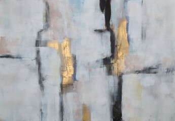 Abstract artwork with dynamic lines and soft colors, creating a harmonious and modern composition, perfect for contemporary interior design and artistic projects