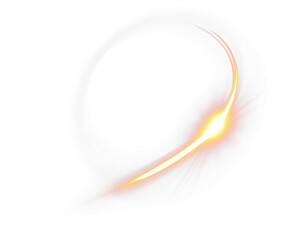 Shine, glow, flash, electric, neon — futuristic gold ring PNG with transparent background. This glowing PNG Overlay adds high-tech sparkle to modern, sci-fi, or luxury designs.