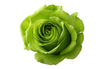 Vibrant lime green rose, close-up