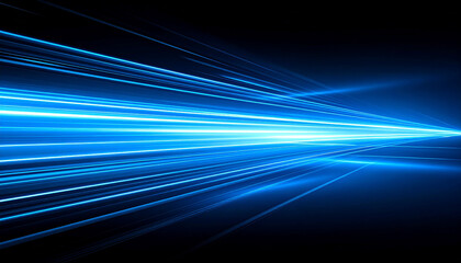 スピード感あふれるブルーの光線背景