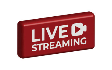 3D Live Stream Icon