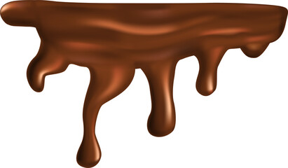 vector illustration of a chocolate splash