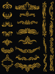 The Edgy Flow Vector Decorative Ornamental Frames Collection
