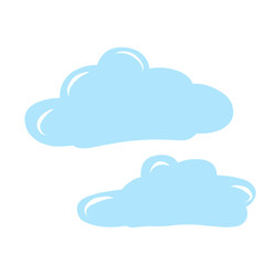 Obraz premium Whimsical Blue Cloud for Nursery Decor
