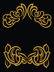 Fototapeta premium Bold Organic Forms Vector Decorative Ornamental Frames