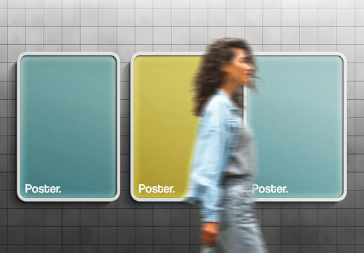 Three Posters Mockup