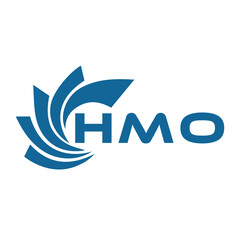HMO letter design. HMO letter technology logo design on a white background. HMO Monogram logo design for an entrepreneur and business.