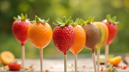 candied fruit dessert pops healthy refreshing treats
