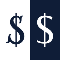 Dollar Sign Symbol Icon Vector Money Stock Vector.