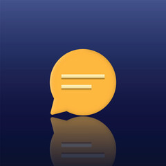 Chat bubble icon, conversation, conversation bubble illustration, suitable for messaging, chat, conversation, business, application and etc