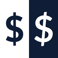 Dollar currency icon logo design inspiration vector template Stock Vector Image and Art.