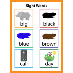 English Alphabet Sight word Page 01