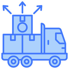 Distribution Blue Icon