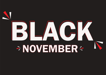 Flat color Black November