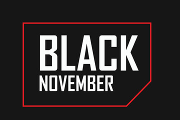 Flat color Black November