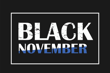 Abstract Black November