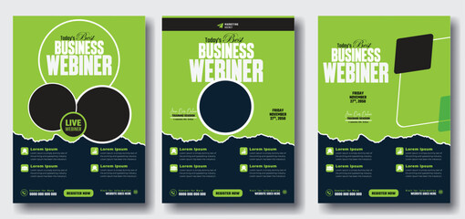 Digital marketing and Seo Marketing agency business promotion Flyer and poster bundle template design
