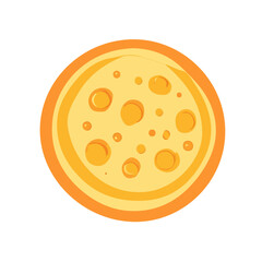 A Minimal flat pancake illustration with smooth gradients and layered shadows. Vector EPS, isolated on white.  EPS set, vector