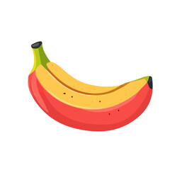 A Minimal flat whole pitanga illustration with smooth gradients and layered shadows. Vector EPS, isolated on white.  EPS set, vector