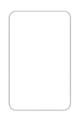 Rounded rectangle frame with transparent background for easy overlaying