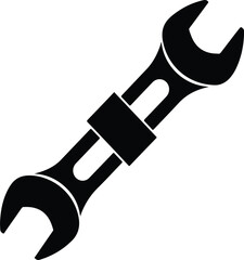 Wrench and Spanner Tools Vector Icon

