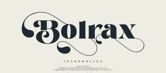 Bolrax modern stylish typography letter logo design