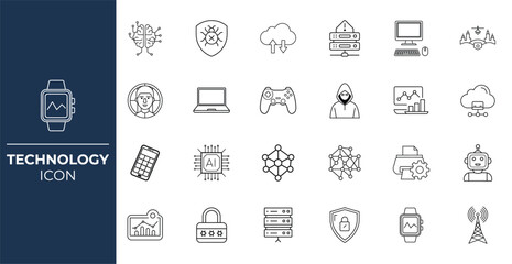 Technology Icon for Digital and Innovation Projects  
