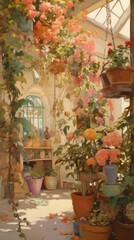 Gallery in Italy painting architecture outdoors.