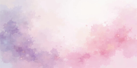 Abstract pink watercolour textured grunge paper background with vintage pastel colours and copy space