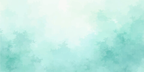 Abstract blue watercolour grunge background with textured sky clouds vintage paper design