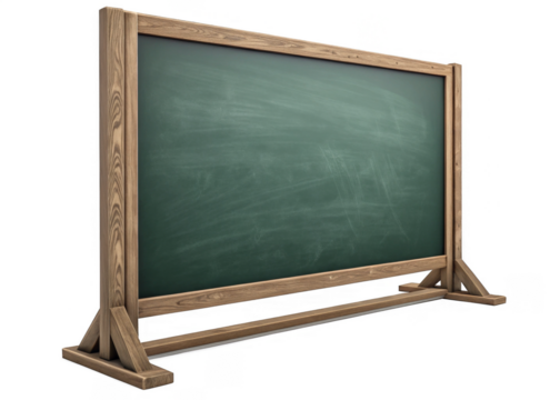 blackboard on a isolated transparent background