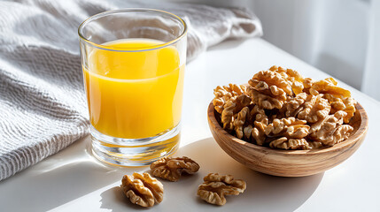 Orange Juice With Walnuts
