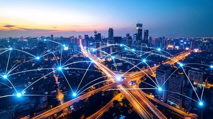 Connected Metropolis: Night City's Digital Network - Powered by Adobe