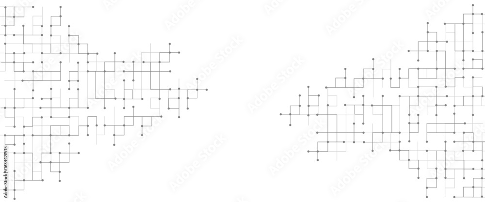 Wall mural vector geometric squares technology pattern design