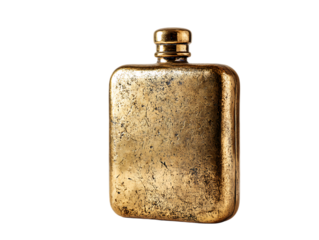  Aged Gold Flask Classic Timeless Design