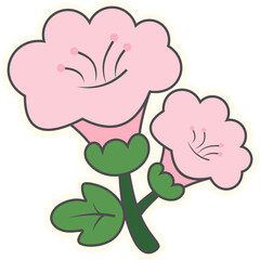 Cute Flower Sticker