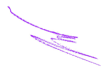 Purple pencil hand writing rhythm set on transparent background