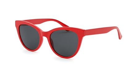 Crimson Cat-Eye Chic