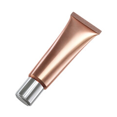 A luxury hand cream tube mock up isolated on transparent background