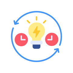 Shifting Load flat color icon
