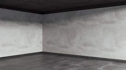 Large luxury modern bright interiors Living room mockup illustration 3D rendering image
