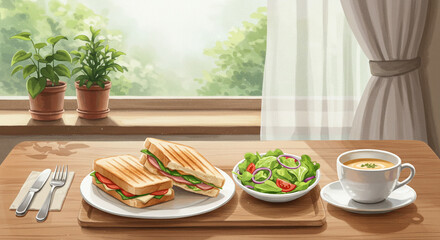 カフェランチとナチュラルな午後のひととき