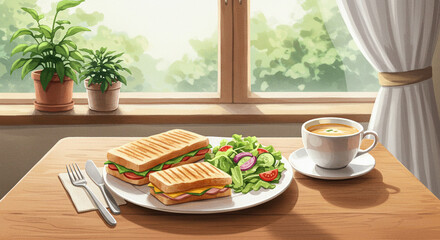 カフェランチとナチュラルな午後のひととき