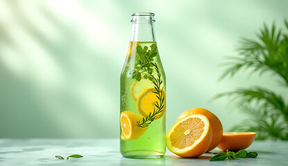 Fototapeta premium lemon and lime juice, 32K Resolution