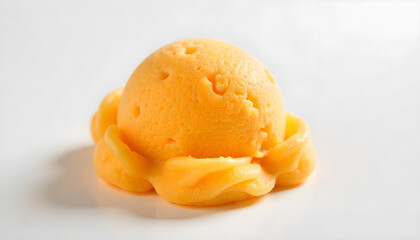 ice cream scoop isolated on clean background