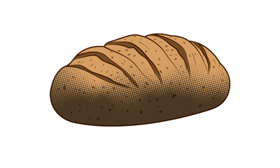 Halftone Bread Collage Contemporary