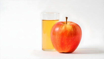 apple juice isolated on white background